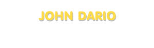 Der Vorname John Dario